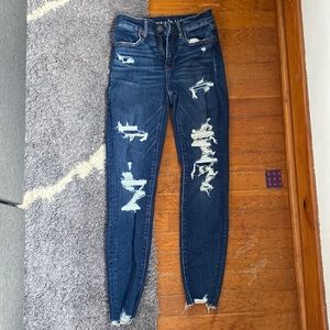 Ripped American eagle jeans